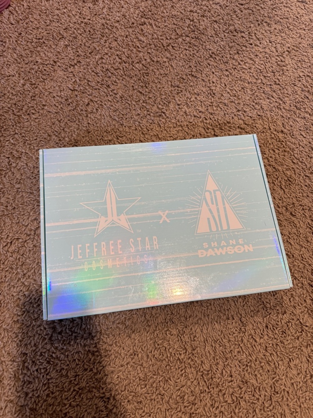 Jeffree Star x Shane Dawson Holographic Light Blue Makeup Box